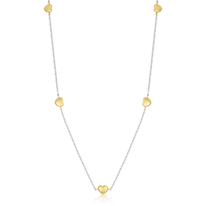 SOFIA zlatý náhrdelník so srdiečkami BIP005.18.194.902.38.0